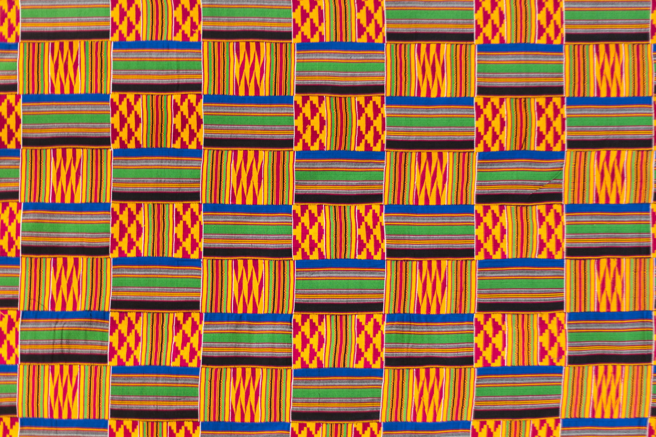 Kente cloth pattern