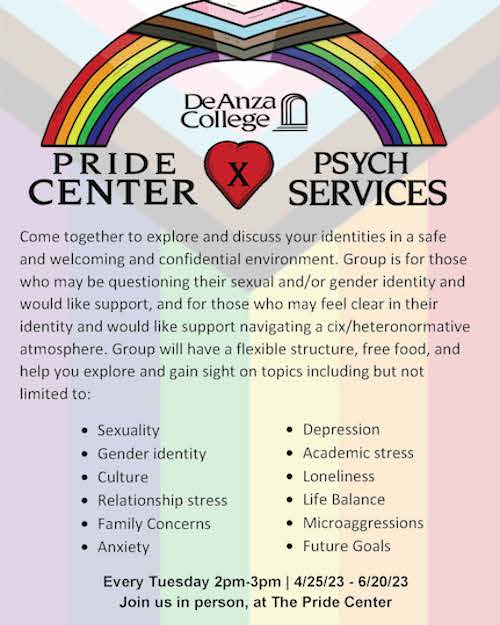 LGBTQ+ Group flyer